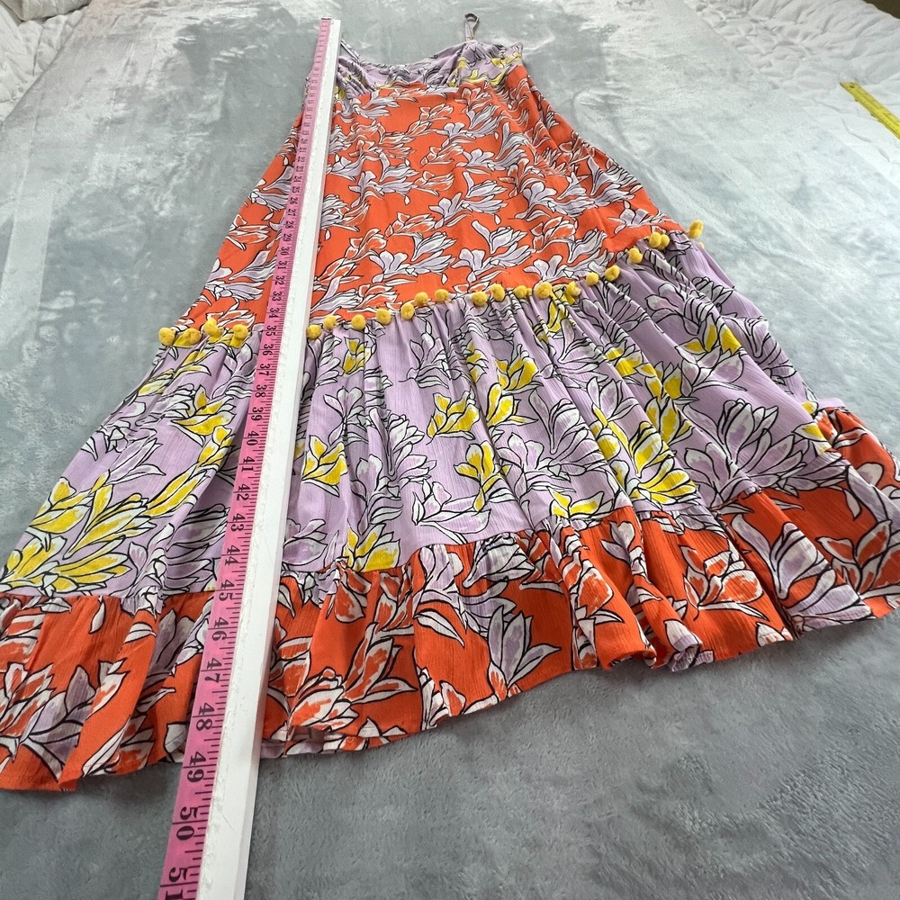 FARM Rio Orange and Lavender Floral Maxi Dress - Picture 5 of 11